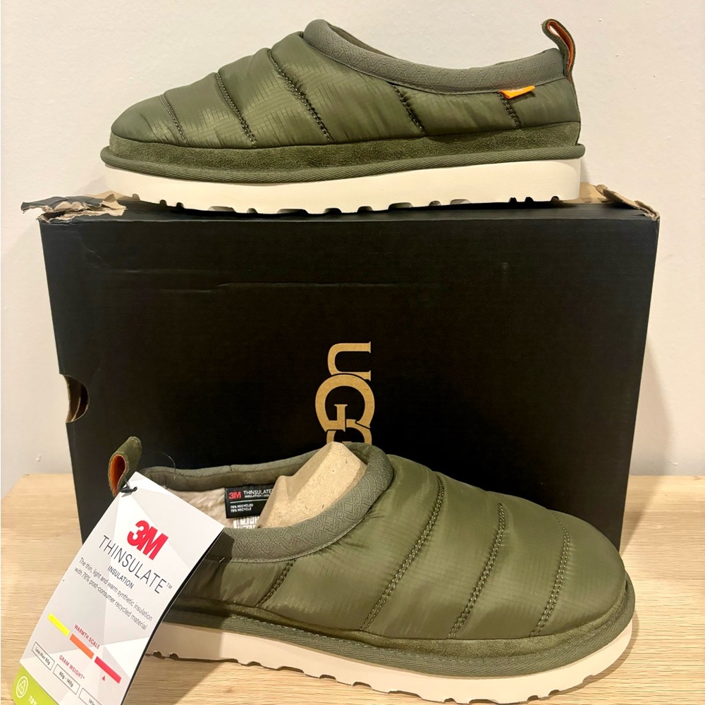 UGG Tasman LTA Green Slip-Ons! Size 9! Ships next day!